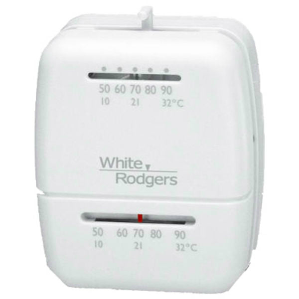 White-Rodgers™ M100 Standard Mechanical Snap Action Heat & Cool Thermostat, 12V