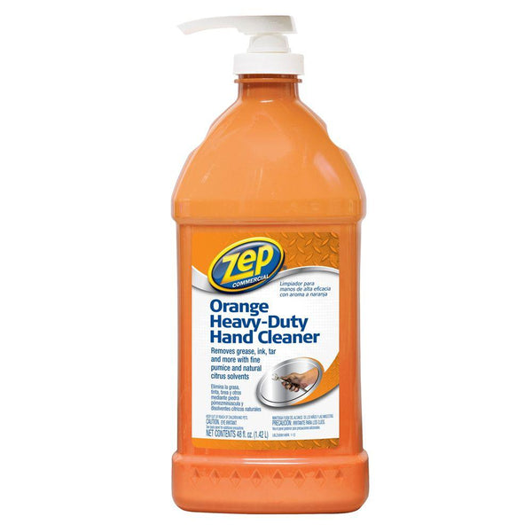 Zep Commercial® ZU099148 Orange Heavy-Duty Hand Cleaner with Pump, 48 Oz
