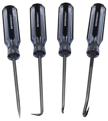 Master Mechanic 103547 Precision Hook & Pick Set, 4-Piece