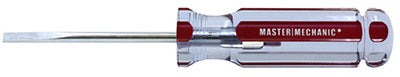Master Mechanic 103572 Round Slotted Cabinet Screwdriver, 3/16" x 3"