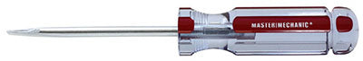 Master Mechanic 103592 Round Slotted Cabinet Screwdriver, 1/4" x 4"