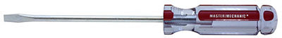 Master Mechanic 103600 Round Slotted Cabinet Screwdriver, 1/4" x 6"