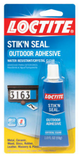 Loctite® 1716815 Stik'n Seal® Outdoor Adhesive, Crystal Clear, 1 Oz