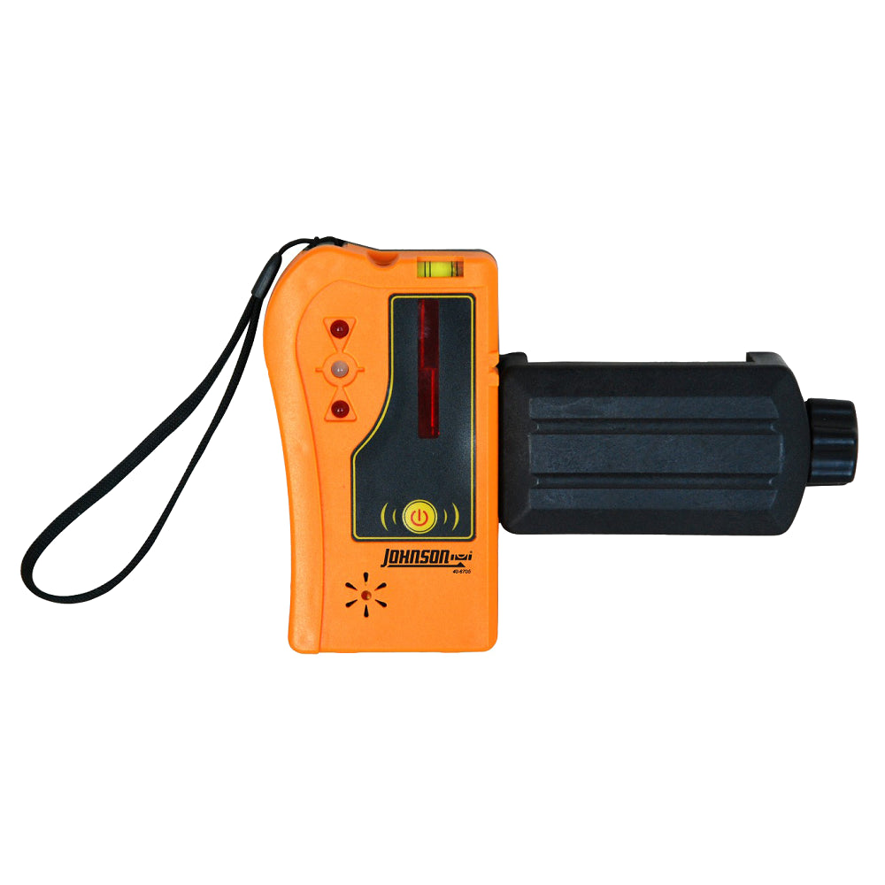 Johnson Level 40-6705 One-Sided Laser Detector w/Clamp For Red Beam Rotating Lasers