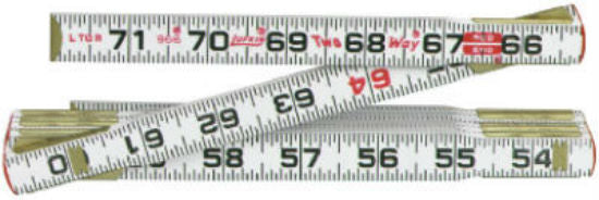 Lufkin® 966N Two Way® Wood Rule Red End®, 6' x 5/8"