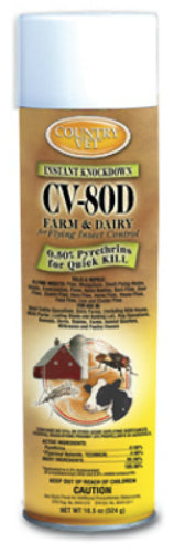 Country Vet 34-8318CVA Farm & Dairy Insect Killer Spray, #CV-80D, 18.5 Oz