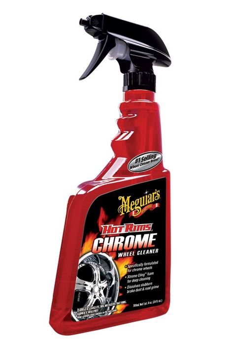 Meguiar's G19124 Hot Rims Chrome Wheel Cleaner, 24 Oz