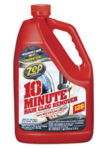 Zep Commercial ZHCR128NG 10-Minute Hair Clog Remover Gel, 128 Oz