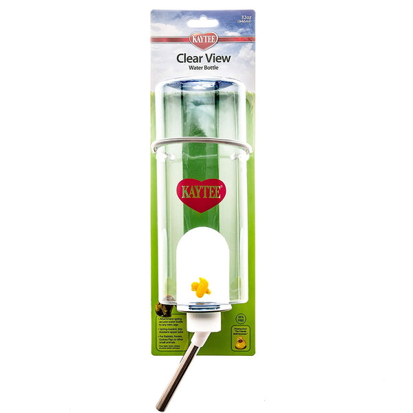 Kaytee 100079431 Rabbit Clear View Water Bottle, 32 Oz