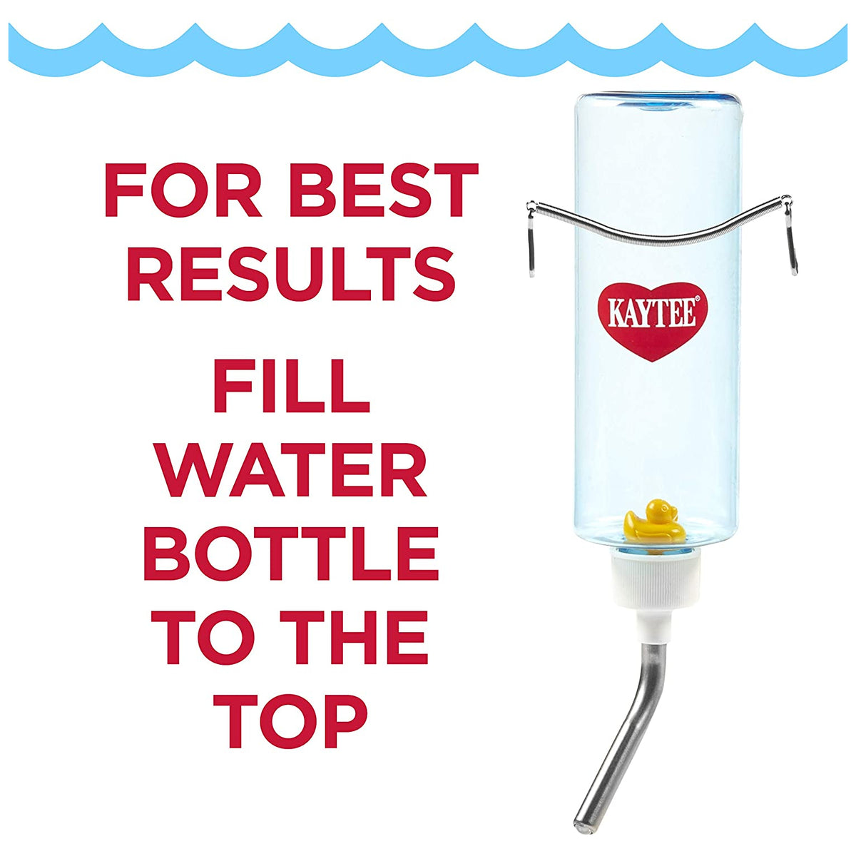 Kaytee 100079431 Rabbit Clear View Water Bottle, 32 Oz