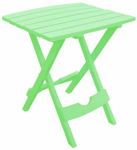 Adams 8500-08-3731 Quik-Fold Portable Side Table, Resin, Summer Green