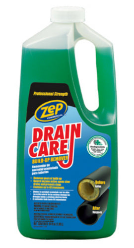 Zep Commercial ZLDC648 Liquid Draincare Build-Up Remover, 64 Oz