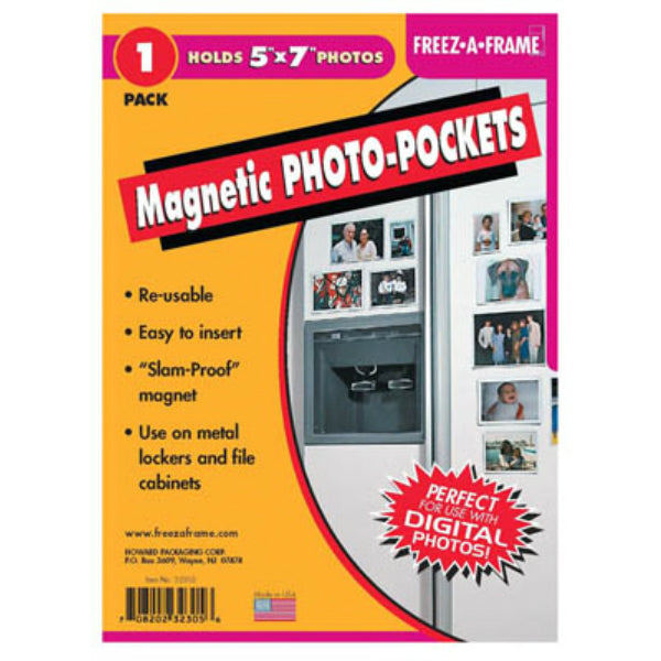 Freez-A-Frame™ 32304 Magnetic Photo Pocket, 4" x 6"