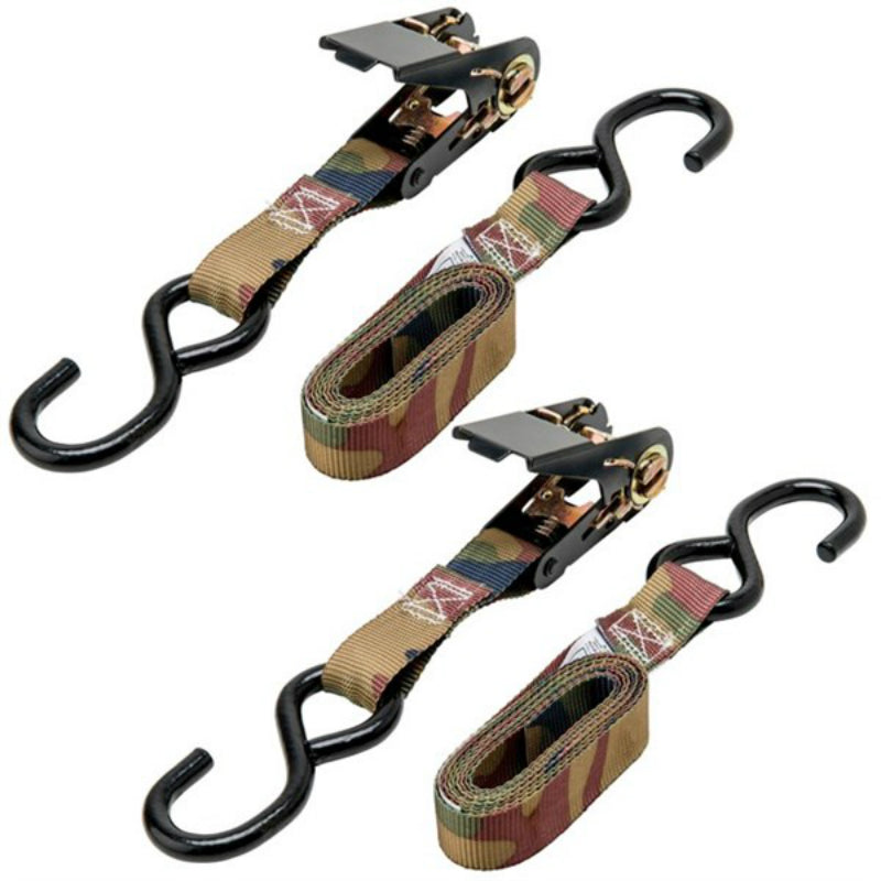 Keeper® 03720 ATV/Cycle Ratchet Camo Tie-Down, 6' x 1", 2-Pack