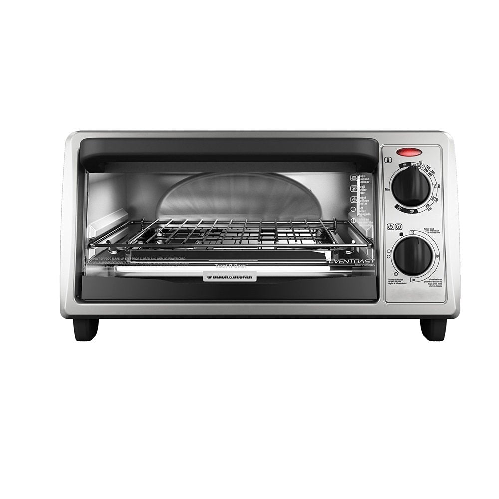 Black & Decker TO1322SBD 4-Slice Countertop Toaster Oven, Stainless Steel