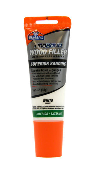Elmer's E811 ProBond® Interior-Exterior White Wood Filler, 3.25 Oz