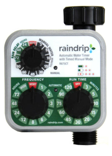 Raindrip R675CT Battery Operated Analog Electronic Water Timer