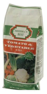 Arizona's Best AZB10092 Tomato & Vegetable Food, 8-10-3, 5 lb