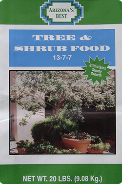 Arizona's Best  AZB10081 Tree & Shrub Food, 13-7-7, 20 lb