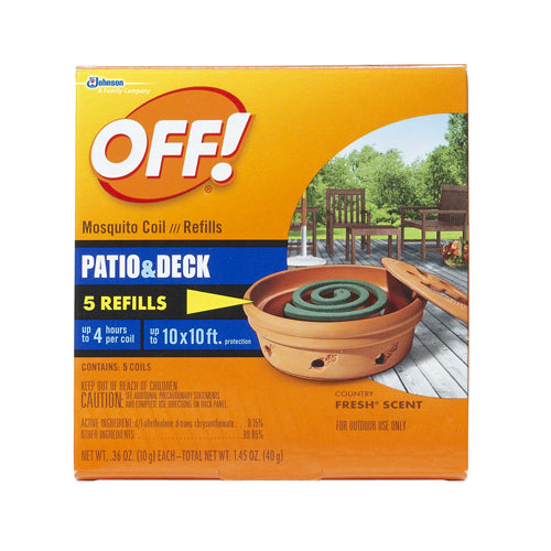 Off 75203 Mosquito Repellent D-Trans Allethrin Coils, 5 oz.
