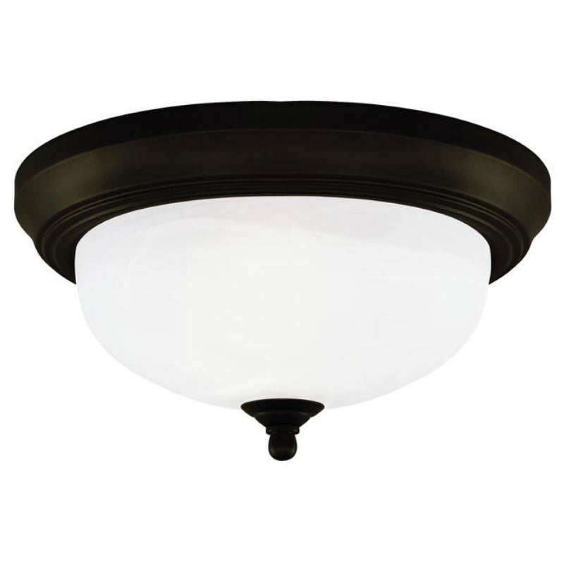 Westinghouse 64291 2-Light Interior Flush-Mount Ceiling Fixture, Oil Rubbed Bronze