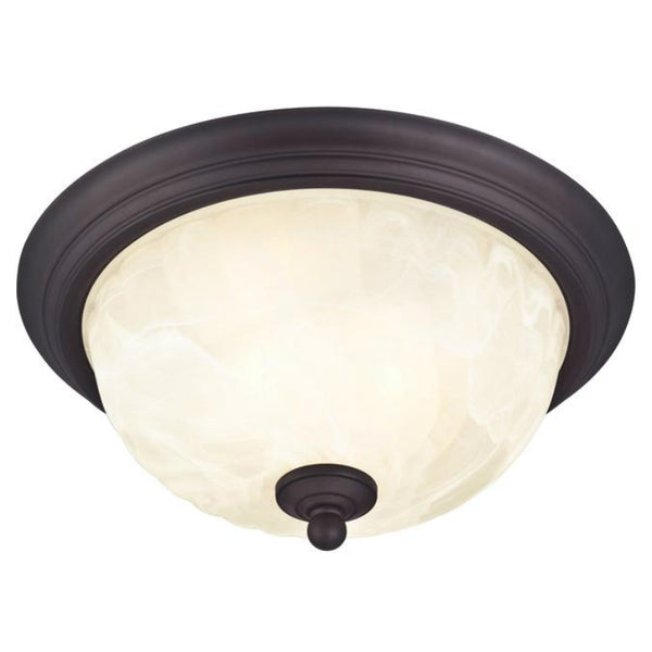 Westinghouse 62309 Naveen 2-Light Exterior Flush-Mount Fixture, Oil Rub Bronze