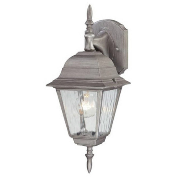 Westinghouse 67850 One-Light Exterior Wall Lantern, Antique Silver