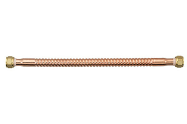 Homewerks® 7211-15-34FIP-T Corrugated Copper Water Heater Connector, 3/4" x 15"