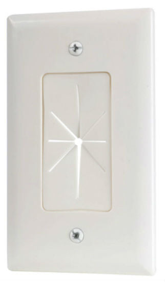 RCA VH64R Pass Thru Wall Plate, White