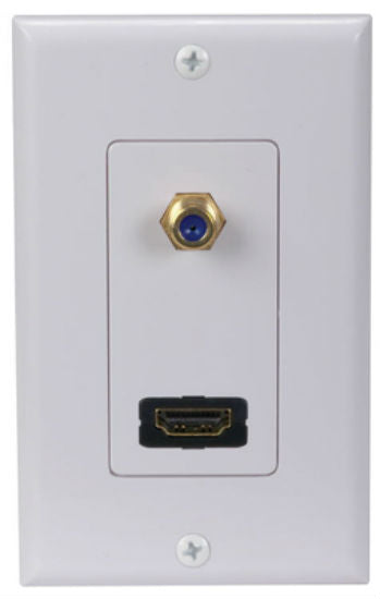 RCA DH202R Single HDMI/Coax Wall Plate