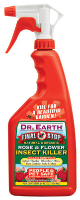 Dr. Earth 8008 Final Stop Rose & Flower Insect Killer, 24 Oz
