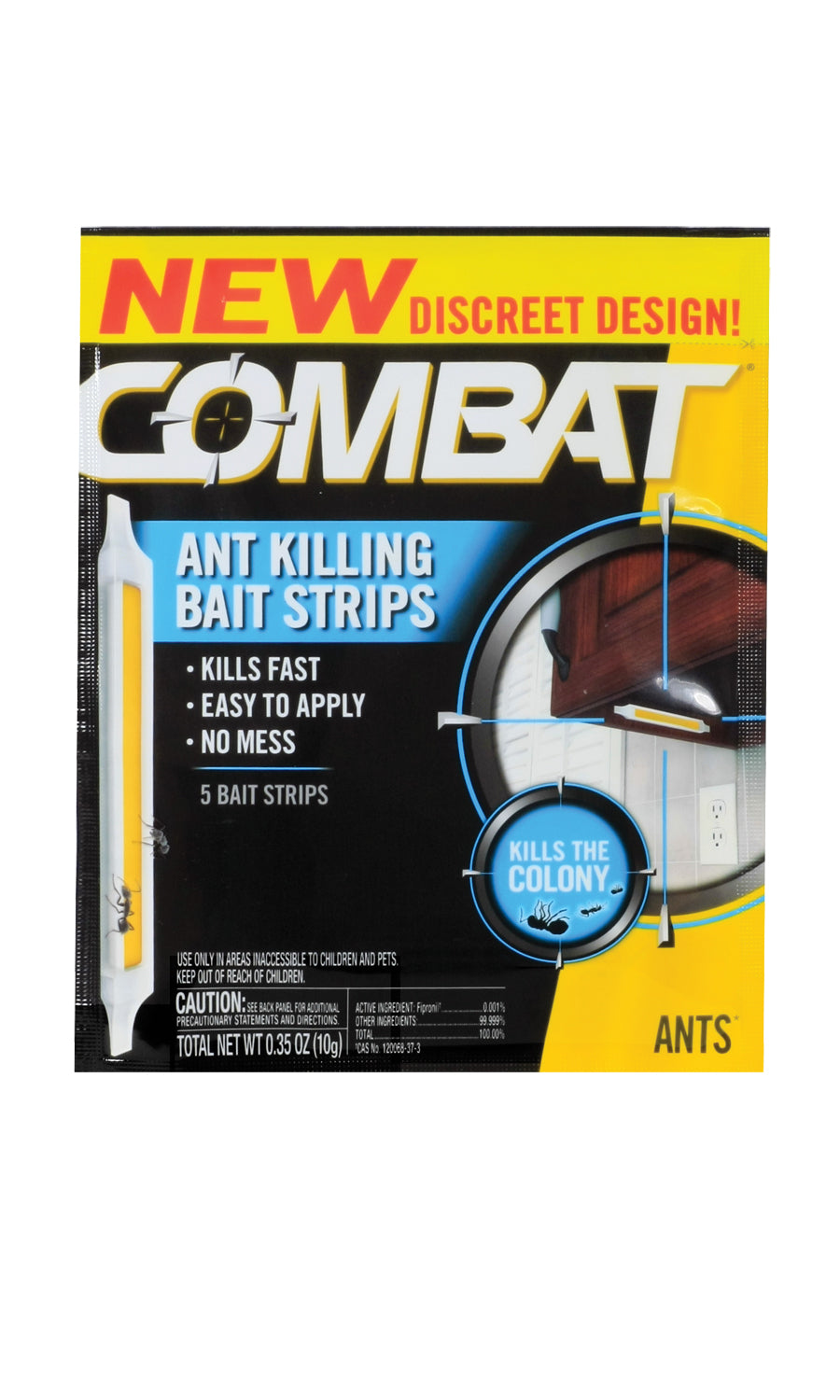 Combat® 00999 Ant Killing Bait Strips, 0.34 Oz, 5 Count