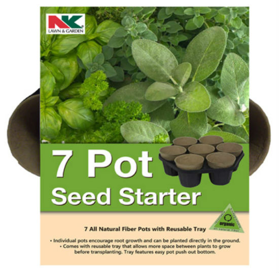 NK® PFB-7 Fiber Seed Starter Tray, 7 Pot