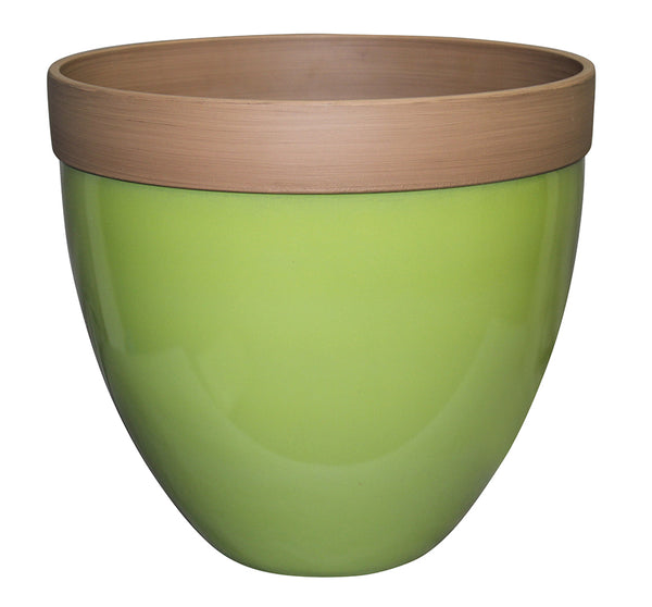 Southern Patio HDR-012412 Devyn Planter, 14.5", Spring Green