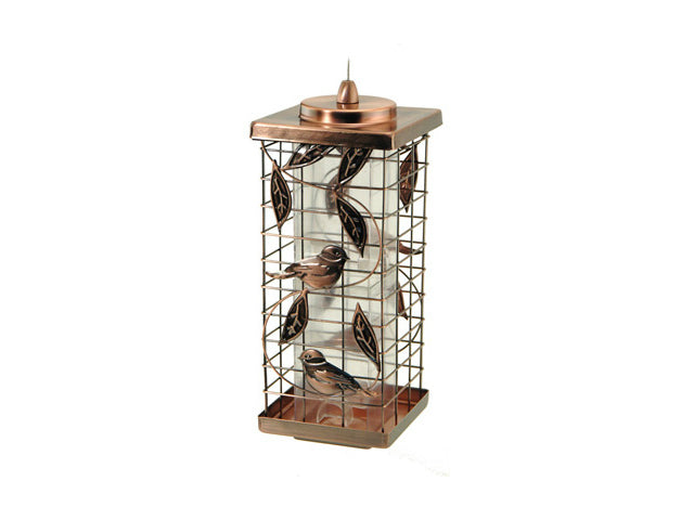 Audubon™ NA35329 Squirrel Resistant Caged Tube Bird Feeder, 2 Port, 1.75 Lbs