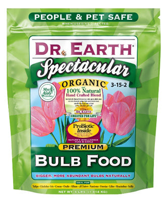 Dr. Earth 700P Spectacular Bulb Food Fertilizer, 3-14-2, 4 Lb
