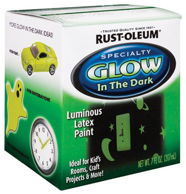 Rust-Oleum® 214945 Specialty Glow In The Dark Paint, 1/2 Pt