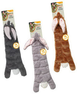 Ethical 5727 Skinneez Multi Squeaker Rabbit Dog Toy, Assorted, 20", 1-Qty