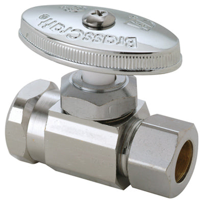 BrassCraft OR32X-CD Straight Valve Multi-Turn, 1/2" x 1/2", Chrome