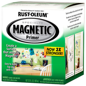 Rust-Oleum® 247596 Specialty Premium Latex Magnetic Primer, 1 Qt
