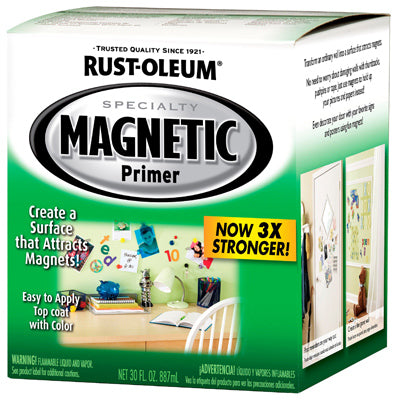 Rust-Oleum® 247596 Specialty Premium Latex Magnetic Primer, 1 Qt