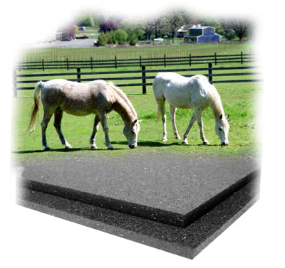 RB Rubber Tenderfoot Stall Mat, 4' x 6' x 3/4" Thick