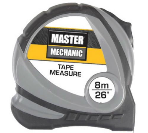 Master Mechanic 165992 Metric Tape Measure with ABS Case, 1" x 26'