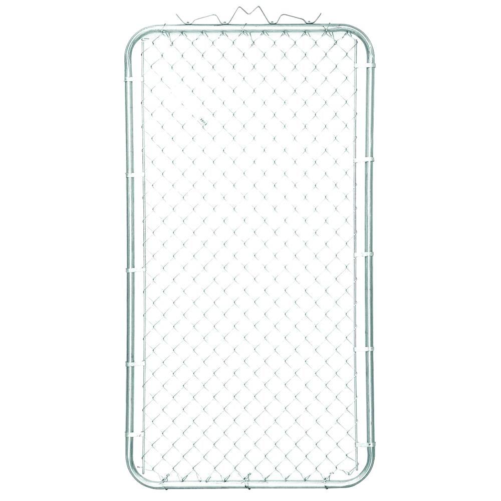 YardGard® 3283AD72 Fit-Right Galvanized Adjustable Single Walk Fence Gate, 72"