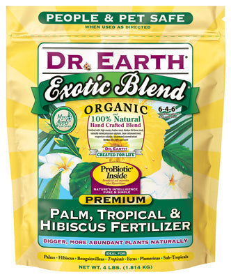 Dr. Earth 756P Exotic Blend Tropical Fertilizer 4 lb, 6-4-6
