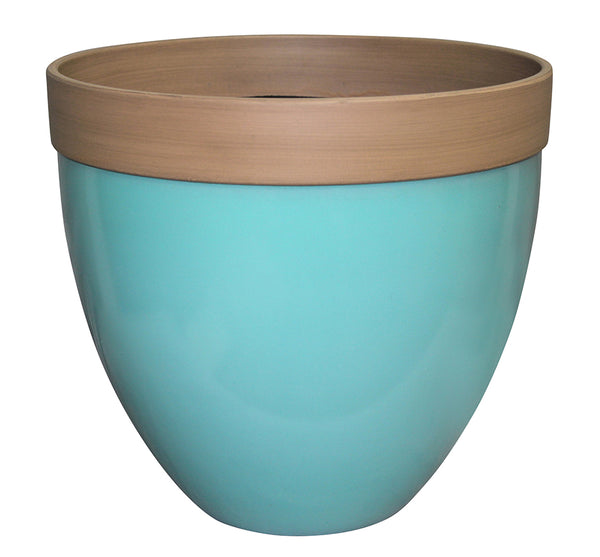 Southern Patio HDR-012405 Devyn Planter, 14.5", Sky Blue