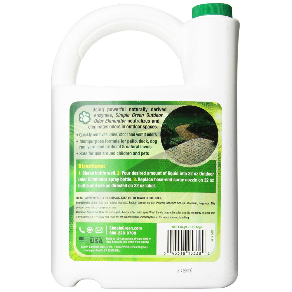 Simple Green® 2010000415338 Outdoor Pet Odor Eliminator, 1-Gallon