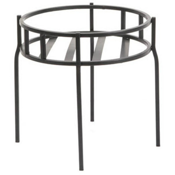 Panacea™ 86615 Contemporary Plant Stand, Black Powder Coated Steel, 10.5"