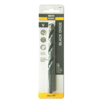 Master Mechanic 28413 Black Oxide Letter V Drill Bit, 7/16" x 14"