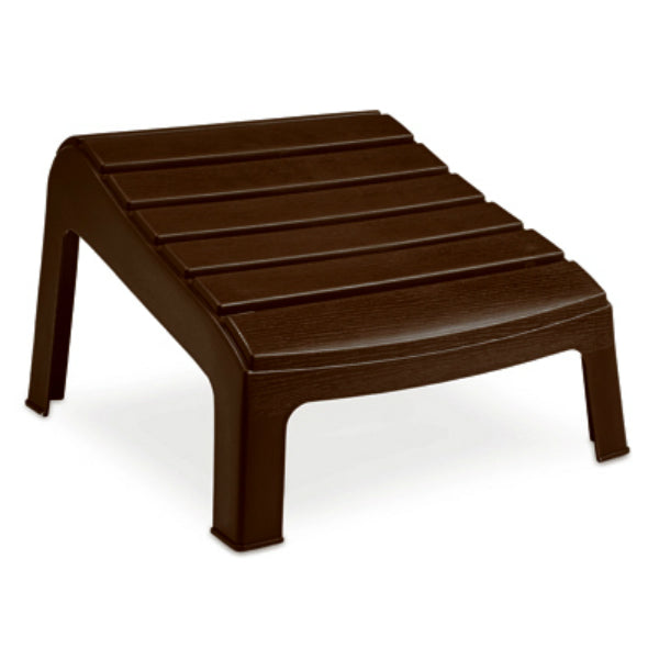 Adams 8380-60-3731 Resin Adirondack Ottoman, Earth Brown